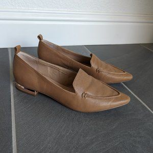 Franco Sarto Beige Pointed Toe Loafers (Like New)